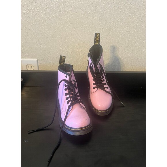 Doc Martens bubble gum pink boots Toddler Size 12 - Picture 1 of 8